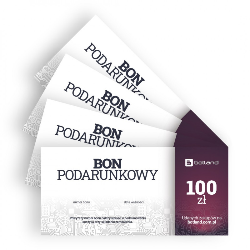 Bon Podarunkowy 100zł Sklep dla robotyków