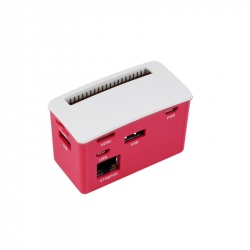 Hub 3x USB z gniazdem Ethernet z obudową do Raspberry Pi