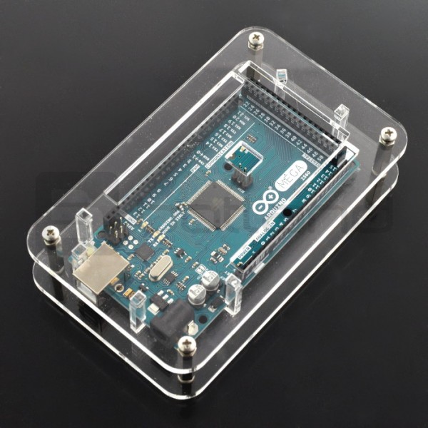 Case for Arduino Mega - clear open_ - Electronic components parts