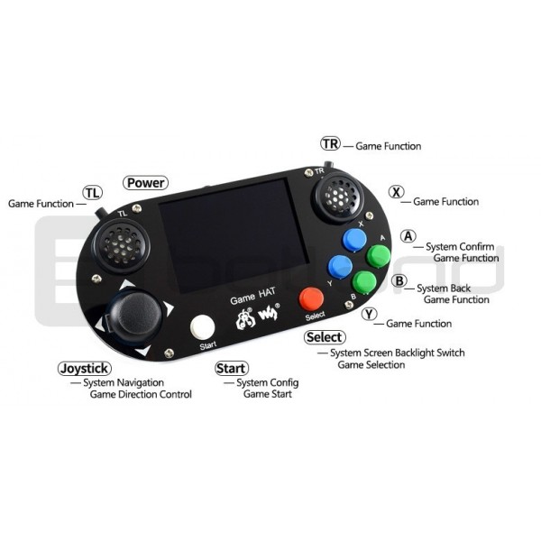 Waveshare Game Hat For Raspberry Pi Electronic Components Parts