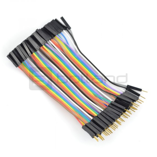 F-M Cable - 10cm - 40pcs* - Electronic components parts