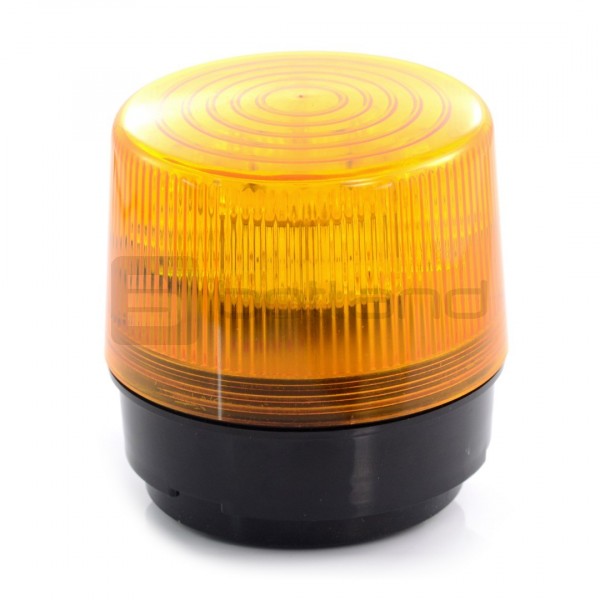 Flashing light LED 12V magnetic - orange_ - Electronic components parts