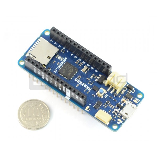 Arduino MKR Zero module ABX00012 SAMD21with Electronic components