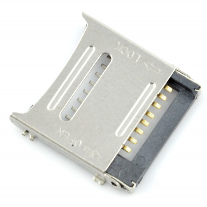 Slot for micro SD memory card uSD589 Electronic components parts