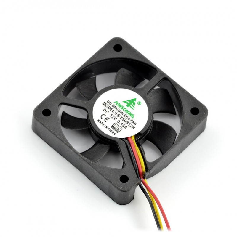 Fan 12v 50x50x10mm 3 Wires - Electronic Components Parts