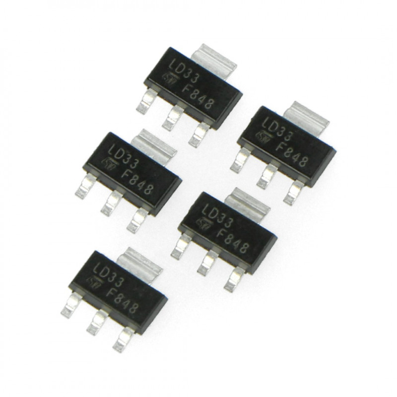 Linear voltage regulator LDO 3,3V LM1117MP - SMD - Electronic