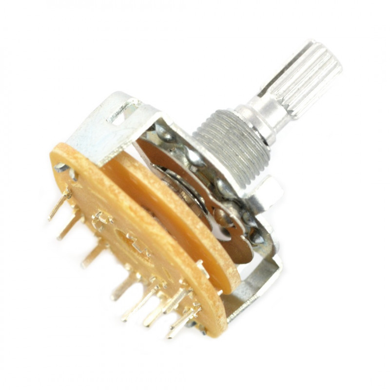 Rotary switch 8-position 1 circuit - 37mm - Electronic components parts