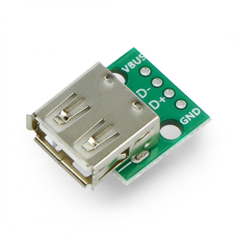 Module with USB type A socket - Electronic components parts