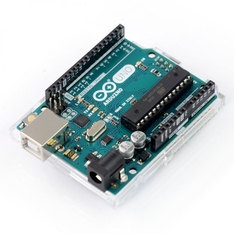 Arduino Uno Rev3 with long pins - module A000099* - Electronic ...