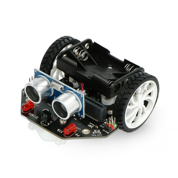 micro:Maqueen with mechanic loader - robot - Electronic components parts