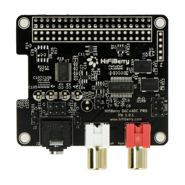 HiFiBerry DAC+ ADC Pro - sound card for Raspberry - Electronic ...