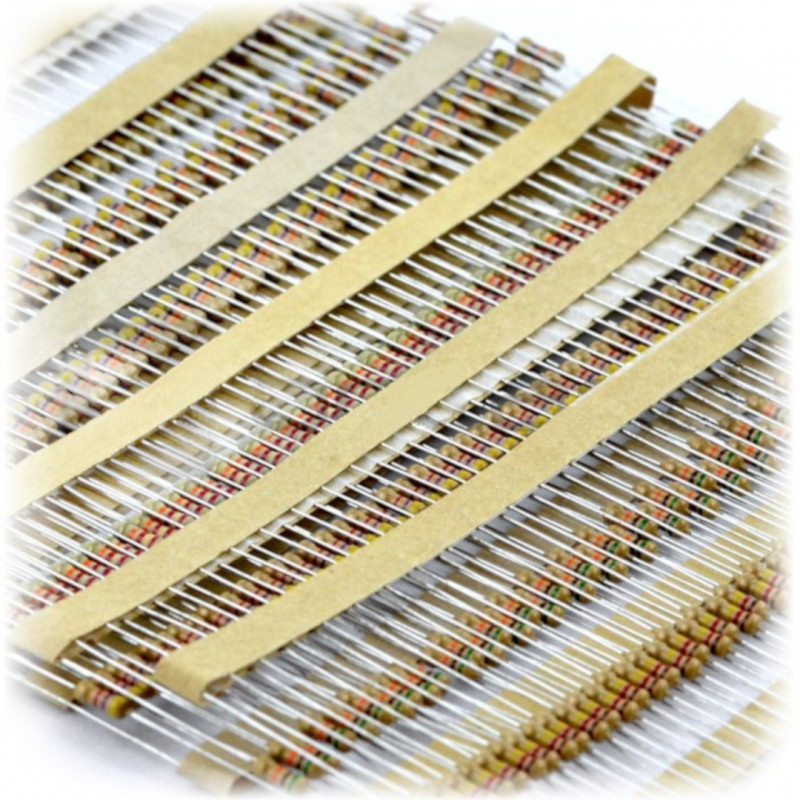 Resistor THT 1/4 W 100kΩ - 5000pcs - Electronic components parts