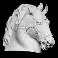 Głowa konia Marka Aureliusza wydrukowana na drukarce 3D