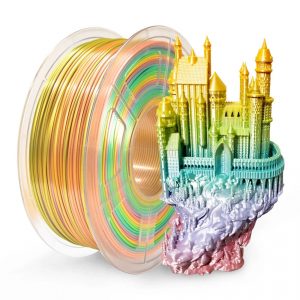 Zamek wydrukowany w 3D i filament PLA Rainbow Sunlu