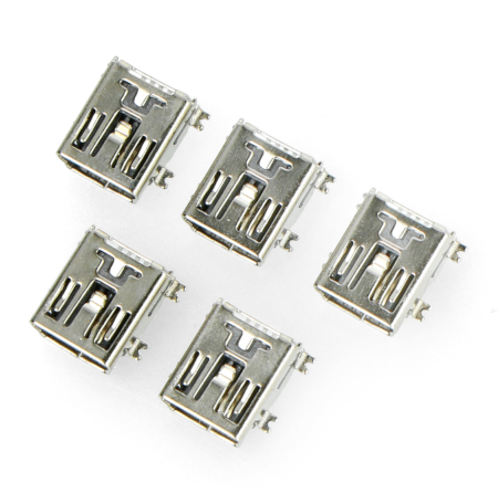 Gniazdo miniUSB typu B - SMD