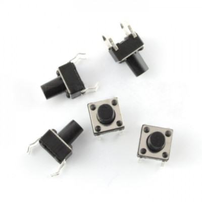 Tact Switch 6x6mm / 8mm THT - 5szt