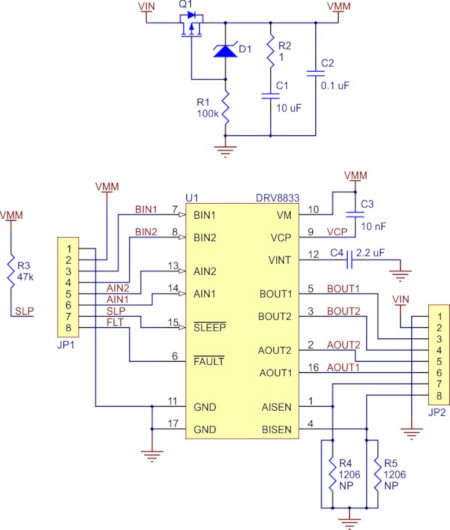 Schemat Pololu DRV8833