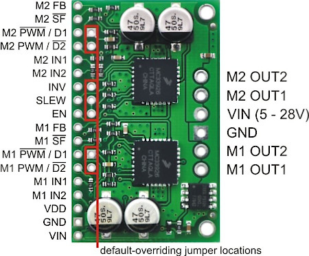 Pololu MC33926 - dwukanałowy sterownik silników 28 V / 2,5 A