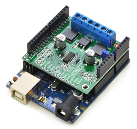 MC33926 - dwukanałowy sterownik silników 28 V / 3 A - shield dla Arduino - Pololu 2503