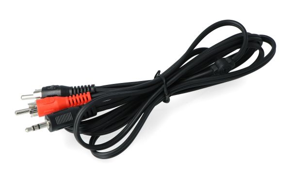 Przewód jack 3,5 2x rca 1,8 m