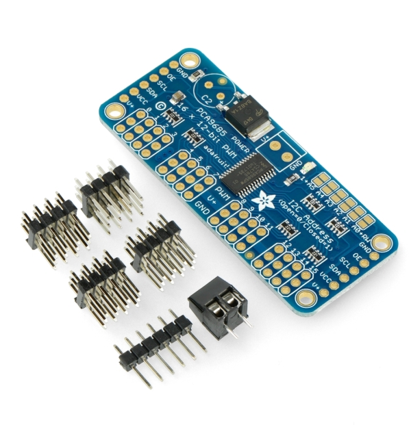 PCA9685 - sterownik serw 16-kanałowy, 12-bitowy PWM I2C - Adafruit 815