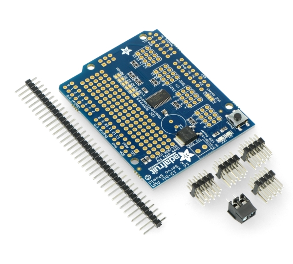 Sterownik serw 16-kanałowy, 12-bitowy PWM I2C Shield dla Arduino - Adafruit 1411