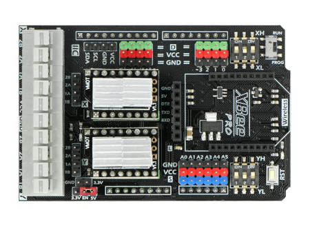 DFRobot DRV8825 - dwukanałowy sterownik silników krokowych 45V/2,5A - Shield dla Arduino