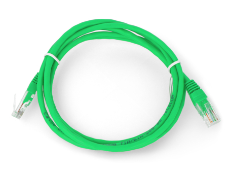 Przewód sieciowy Ethernet Patchcord UTP 5e 1,5m - zielony