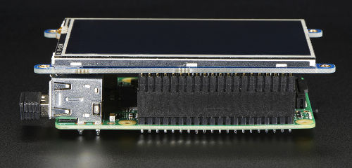 PiTFT Plus złożony - wyświetlacz dotykowy pojemnościowy 3,5" 480x320 dla Raspberry Pi 2/A+/B+