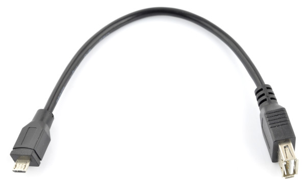 Przewód OTG Host microUSB - USB Goobay - 0,2m