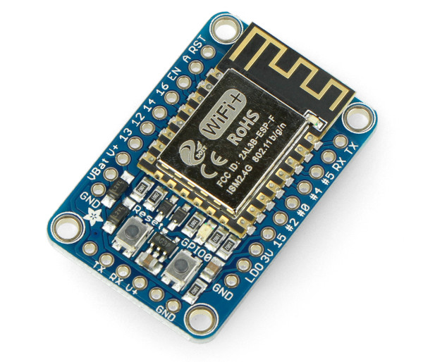 Huzzah ESP8266 - moduł WiFi GPIO, ADC, PCB antena