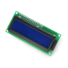 Wyświetlacz LCD 16x2 - niebieski z wlutowanymi pinami
