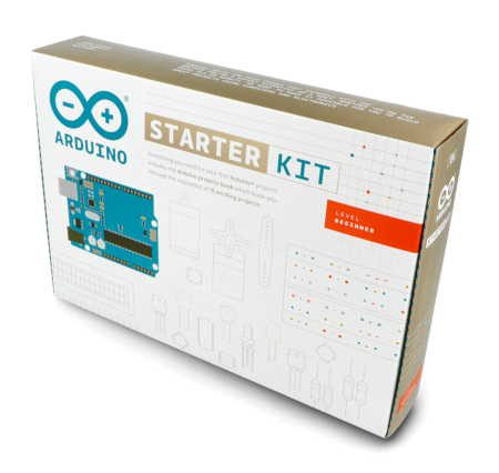 Zestaw startowy z płytką Arduino Uno.