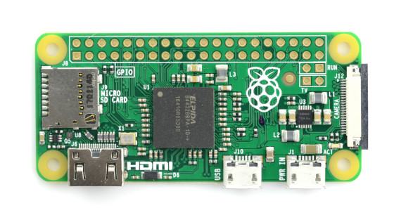 Rozkład elementów: Raspberry Pi Zero 512MB RAM