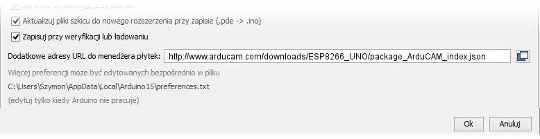 Pierwsze uruchomienie