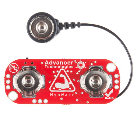 MyoWare Muscle Sensor - czujnik do pomiaru aktywności mięśni EMG - SparkFun SEN-13723