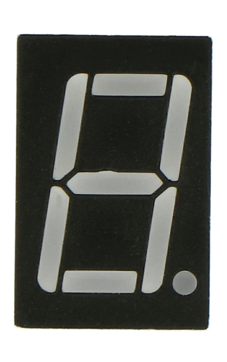 Wyświetlacz 8-segmentowy - 14 mm czerwony - wsp. katoda