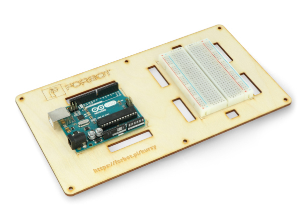 Arduino Uno i płytkę stykową 400 otworów można nabyć osobno
