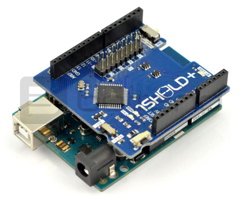 Rozkład złącz pozwala na montaż płytki, m.in. z Arduino Uno. Moduły Arduino można nabyć osobno