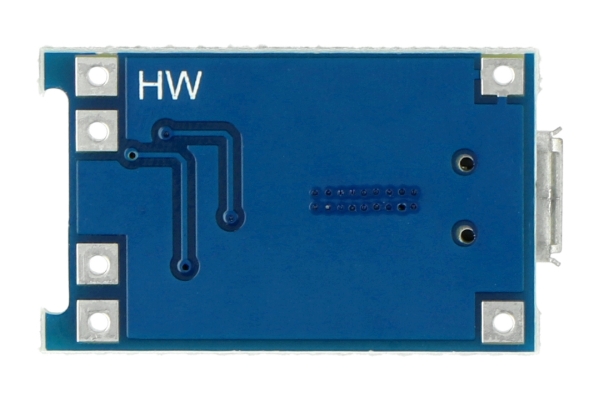 Moduł posiada 6 wyprowadzeń oraz złącze microUSB