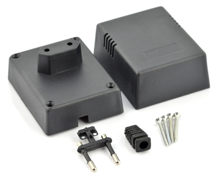Obudowa na zasilacz plastikowa Kradex Z21 - 82x64x55mm czarna