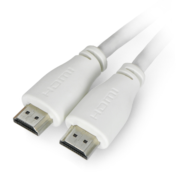 Przewód HDMI 2.0 - dł. 2m - oficjalny dla Raspberry Pi - biały