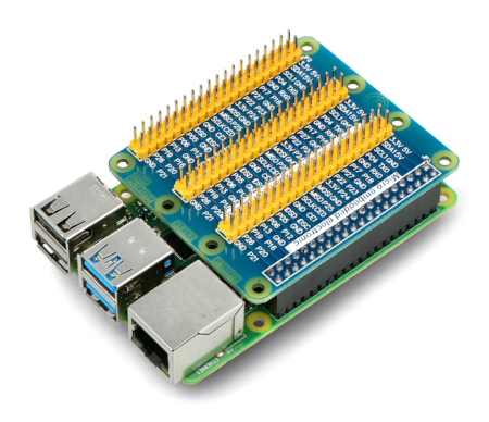 Moduł jest kompatybilny z Raspberry Pi w wersji 3, 2 i B+. Przedmiotem sprzedaży jest nakładka, minikomputer można nabyć