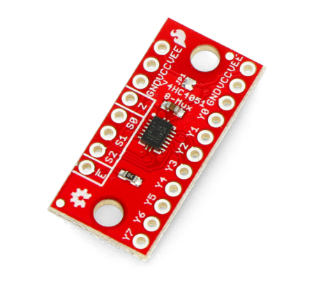 Moduł z multiplekserem analogowo-cyfrowym 74HC4051 - SparkFun BOB-13906