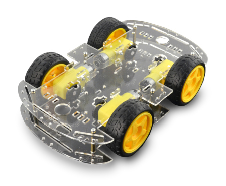 Chassis Rectangle 4WD 4-kołowe podwozie robota z napędem