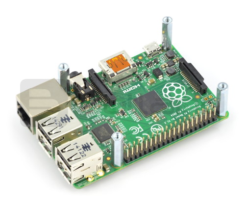 Dystanse metalowe Delock M2,5 20mm + śrubki do Raspberry Pi - 4szt