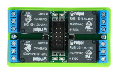 Tinycontrol LANKON-094 - moduł przekaźników 4x10A/cewka 5V do GSM/LAN kontrolera - na szynę DIN