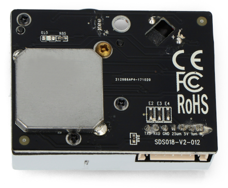 Laserowy czujnik pyłu/czystości powietrza PM2.5 i PM10 SDS018 - 5V UART/PWM