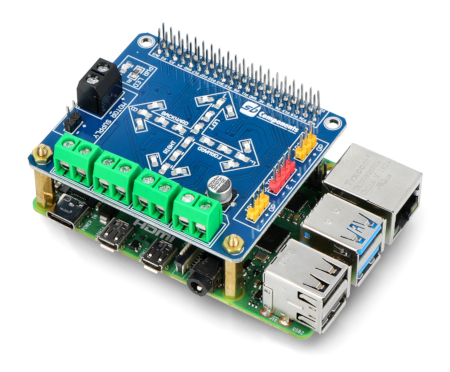 Przedmiotem sprzedaży jest nakładka Motor Shield, minikomputer Raspberry Pi należy nabyć osobno