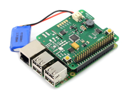 Przedmiotem sprzedaży jest nakładka i bateria lipol. Raspberry Pi należy zakupić osobno